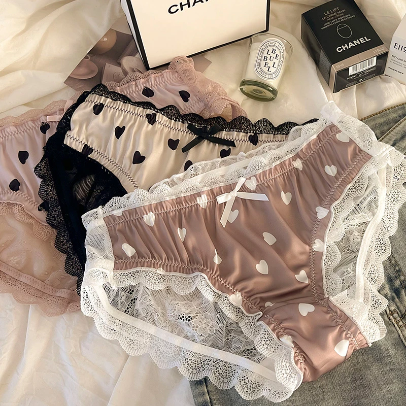 新款大码女士内裤女胖MM200斤纯欲风半透明中腰提臀透气性感短裤