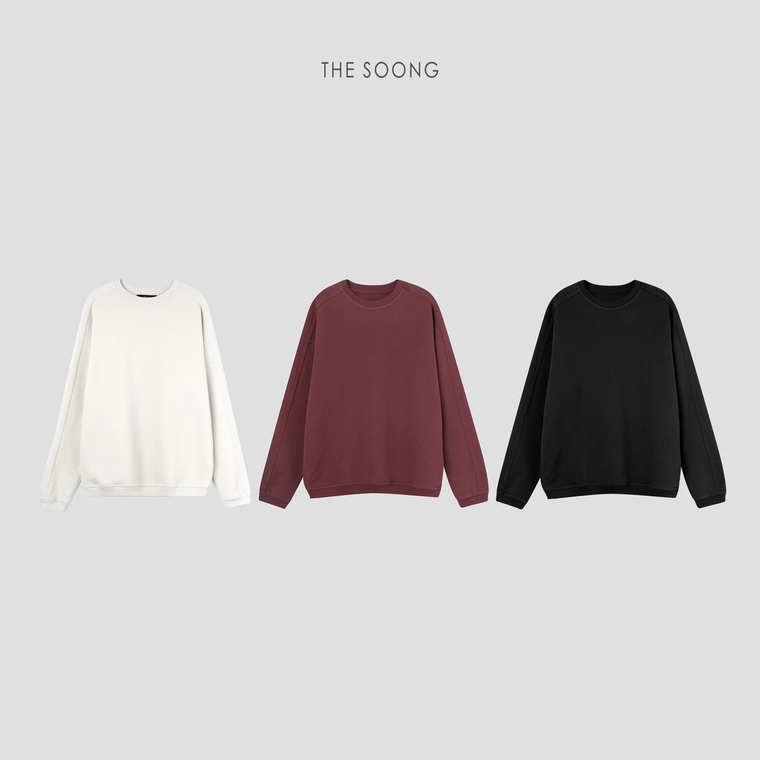 THESOONG|"自在漫游"100%新疆精梳棉400克柔软舒适圆领上衣Y5010