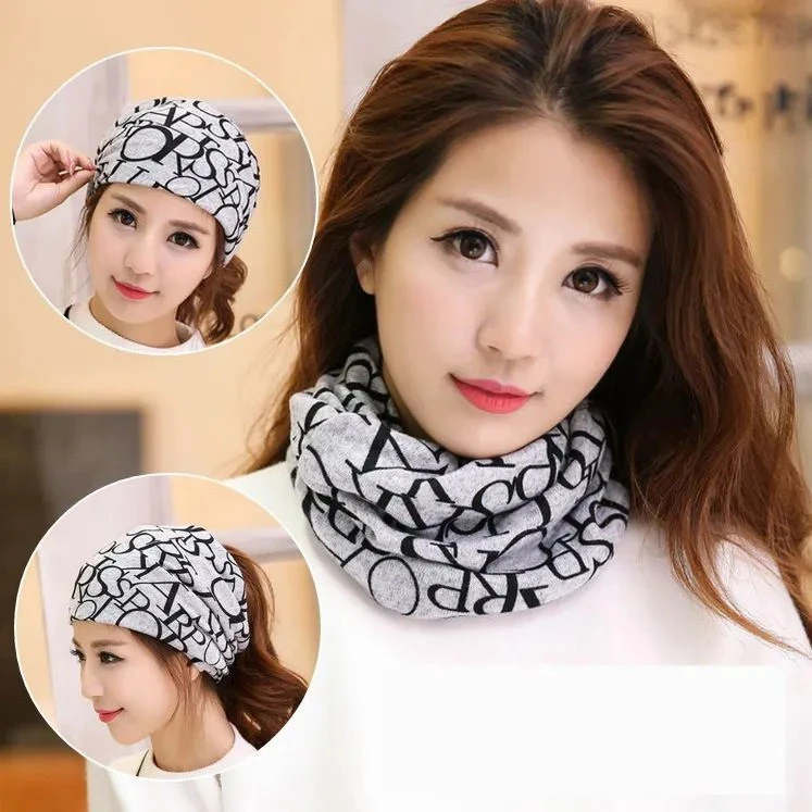 防寒保暖百变围脖秋冬堆堆帽脖套多功能针织男女通用