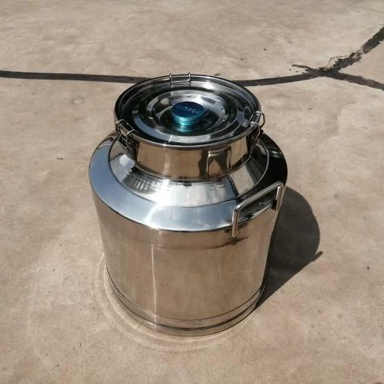 双层50斤不锈钢加厚密封桶储水油桶酒桶牛奶运输桶茶叶罐批发
