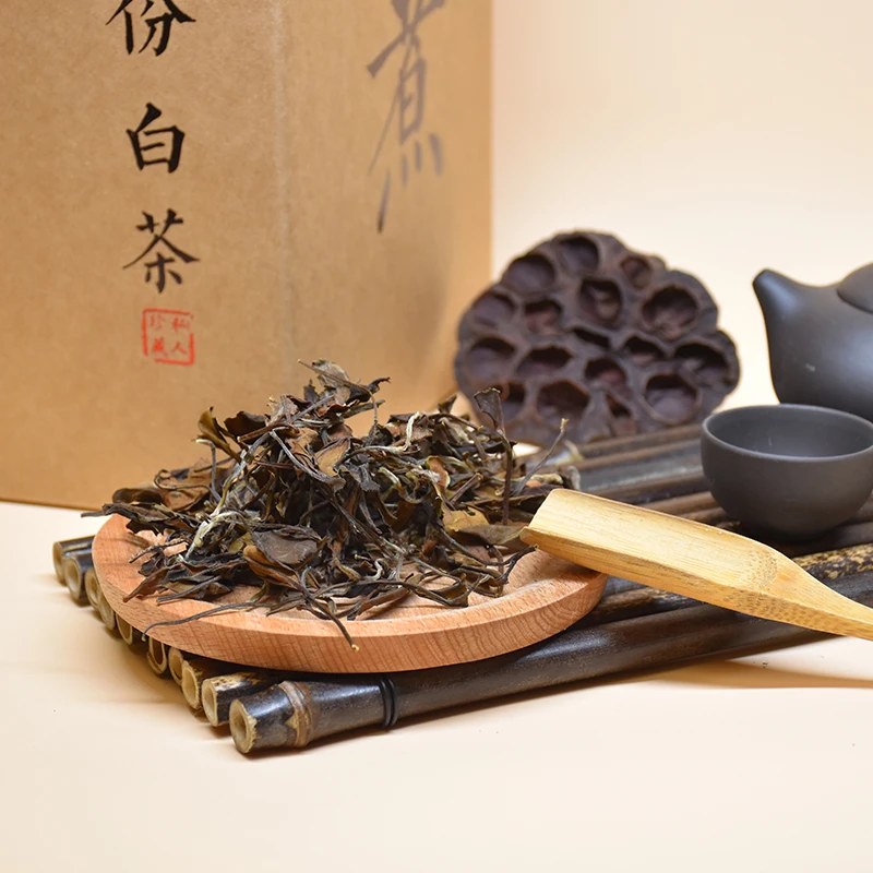 纯干仓存放【福鼎白茶】2017年寿眉老白茶年份真实可闷煮蒸泡口粮茶