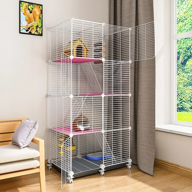 龙猫白色三层家用专用柜笼花枝鼠窝房屋四季饲养箱豪华别墅大房子