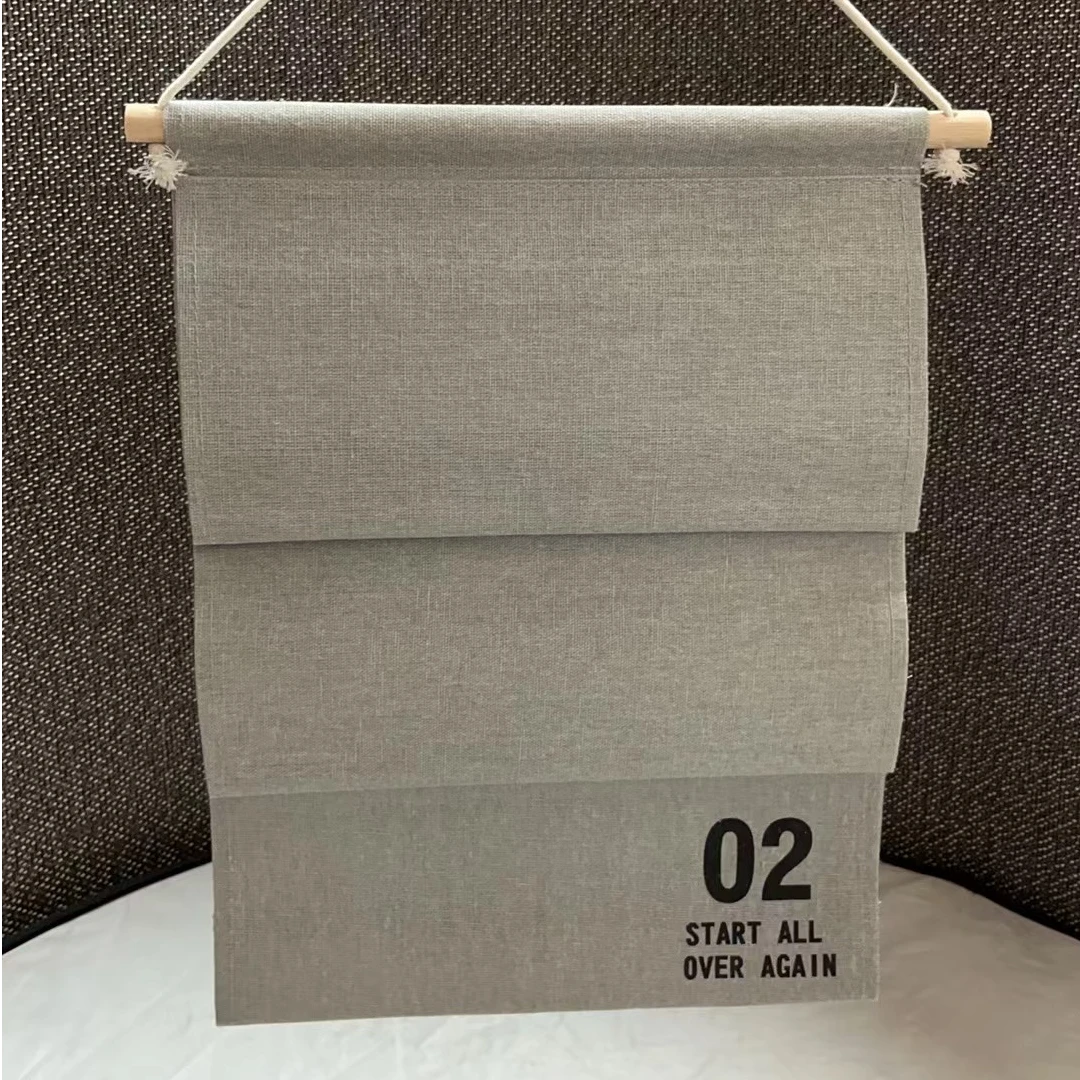 1170微瑕款 拍1发2长38宽28厚0.5CM 布艺收纳袋筐家用挂饰遮挡