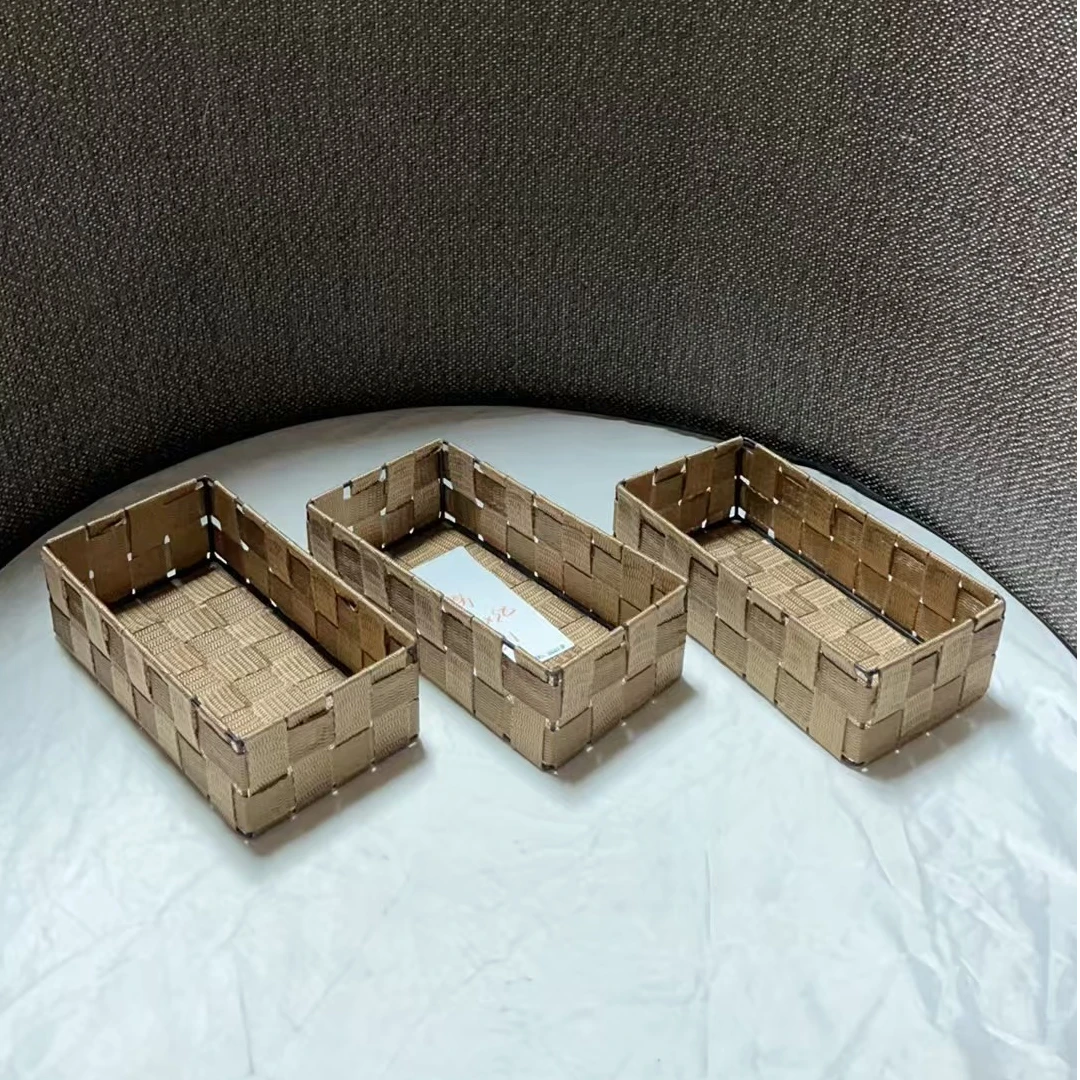 1275瑕疵款 边角有生锈 拍1发3 长23宽12高7cm 家用桌面收纳筐盒