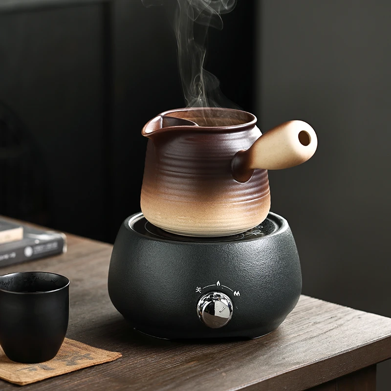 陶瓷罐罐茶陶泥茶壶专用烤奶罐迷你小型电陶炉煮茶器套装围炉煮茶