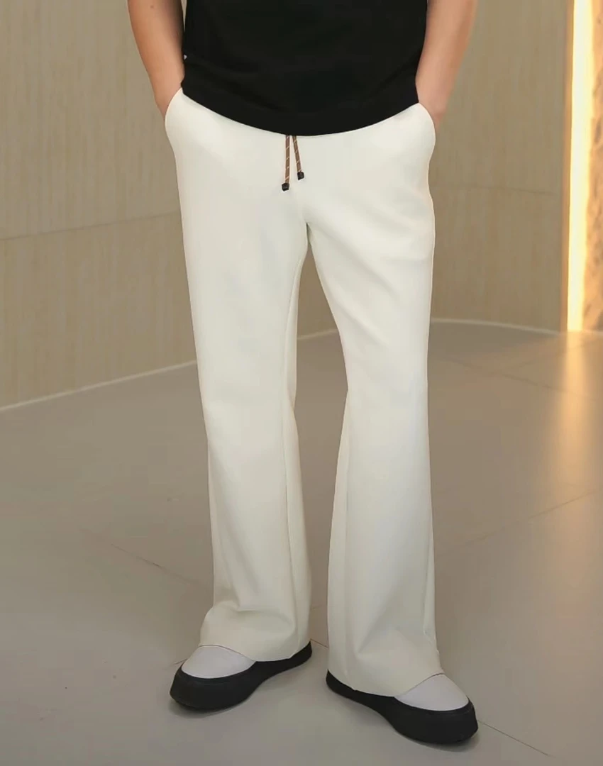 2025春季微喇时髦男士莱赛尔百搭休闲裤360克