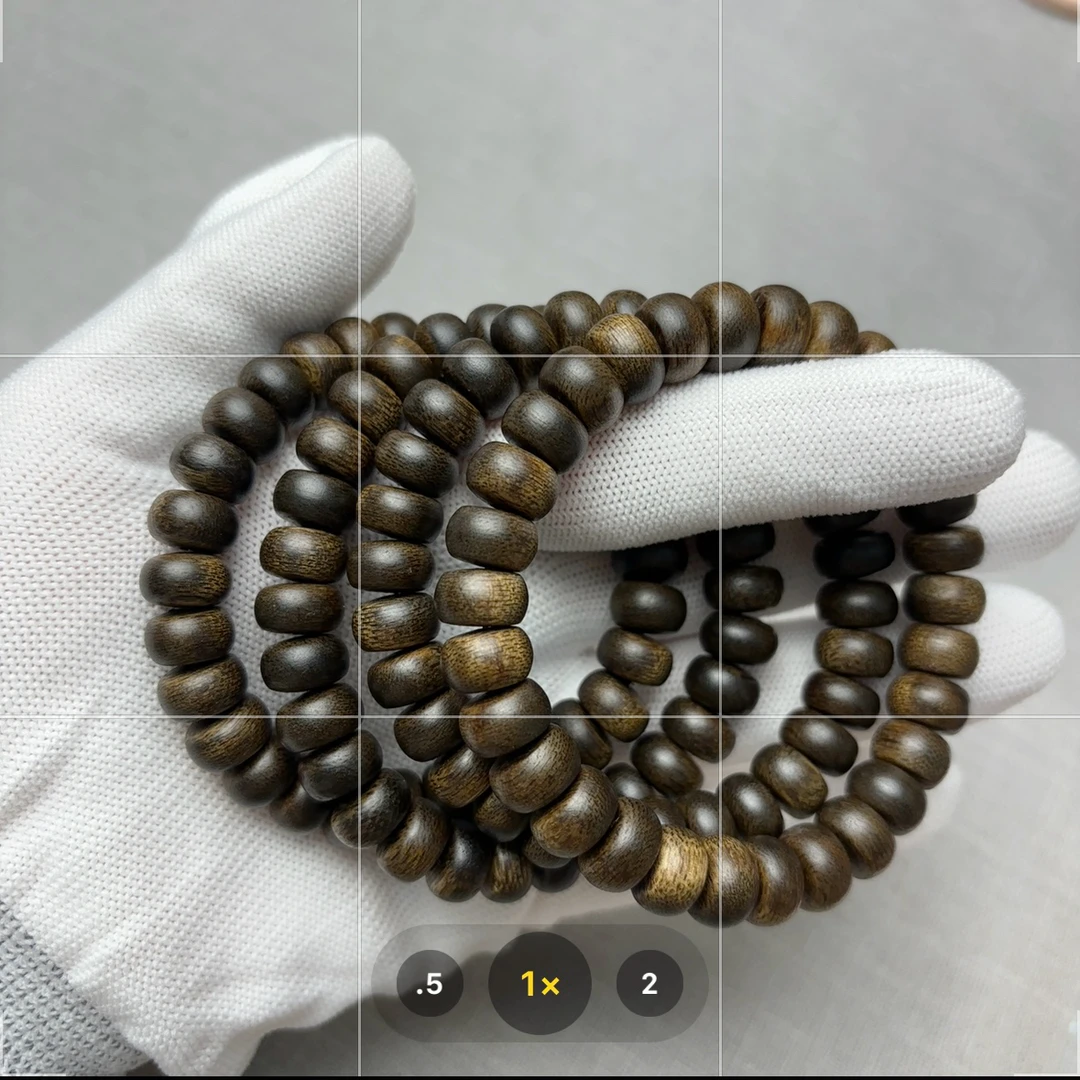 文莱沉香1.0cm尺寸算盘珠