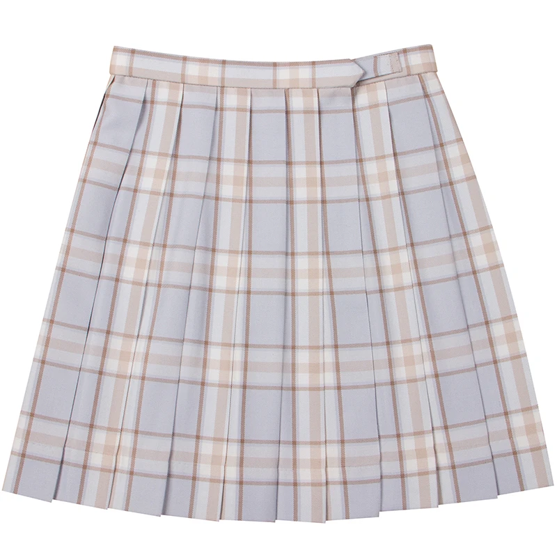 【梗豆物语】云水格毛料JK制服百褶格子裙