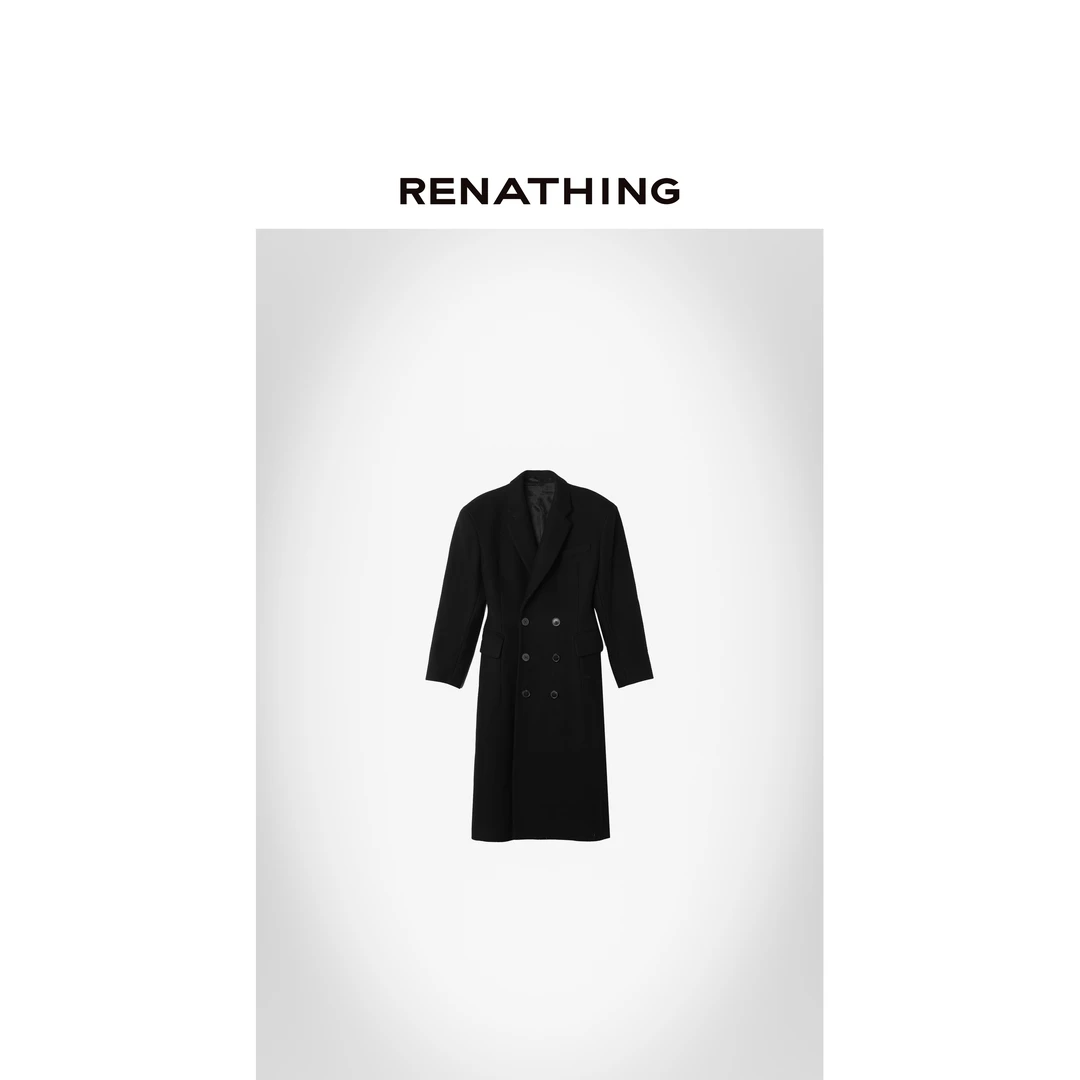 【RENATHING】纯色经典造型沙漏收腰大衣