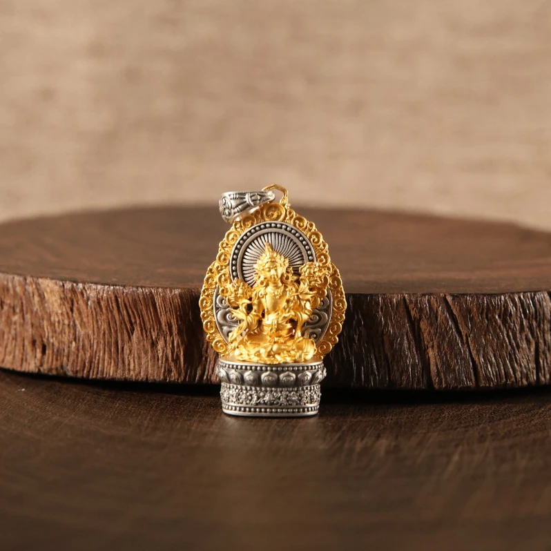 吊坠925银 壹加小羊|度母聚缘925银吊坠