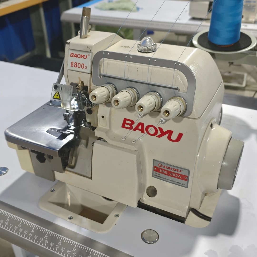 宝宇6800直驱静音节能锁边机四线打边机