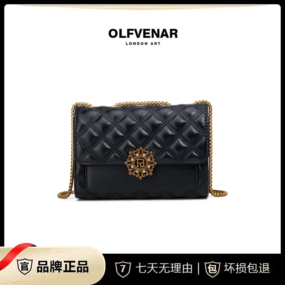 OLFVENAR/欧梵纳  新款时尚韩版绣线菱格斜挎包3333x
