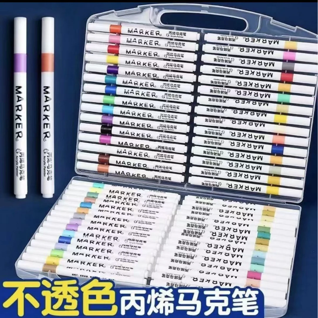 60色丙烯马克笔一盒 粮油米面面条挂面厂家补贴