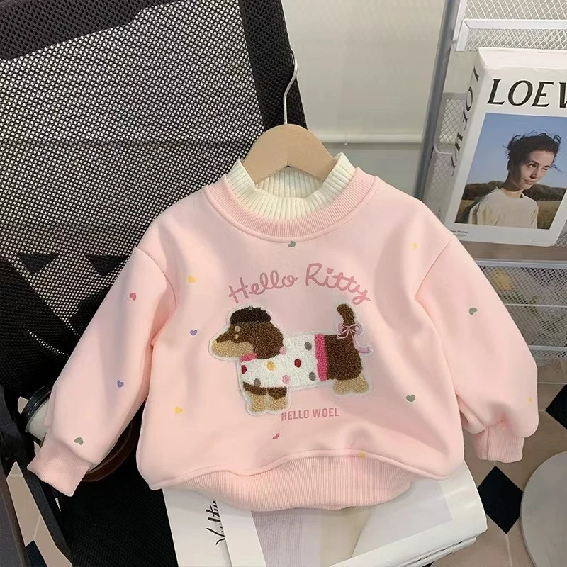 【高货清仓】卫衣新款中大童8-15岁加绒上衣洋气秋冬款儿童装冬装