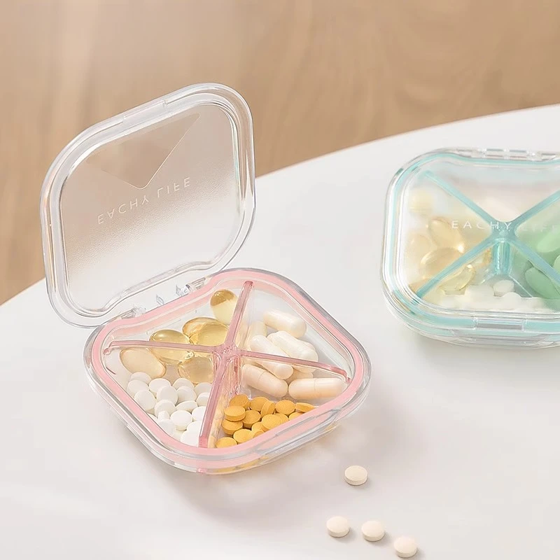 捡屋药盒便携分装一周七天分药盒便携式药丸药片随身携带收纳盒子