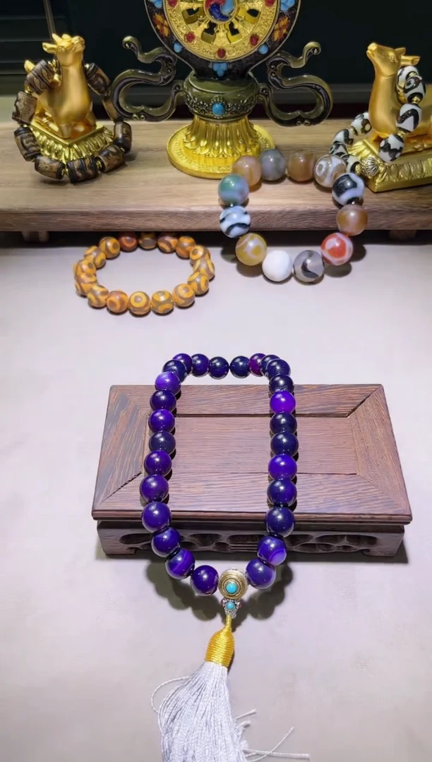 【闪购商品】玛瑙/玉髓手链未镶嵌ZSC27粒手持