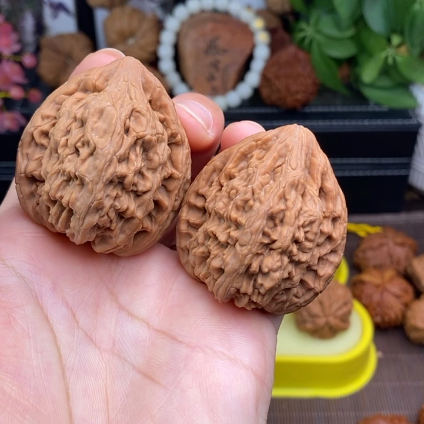 【闪购商品】文玩核桃把件虎头王43