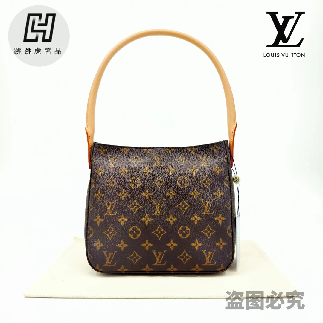 修复品 LouisVuitton/路易威登中号looping超模单肩腋下包