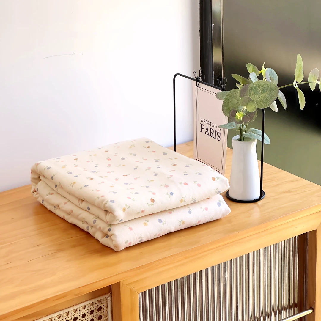 【京かわ会社】双层纱磨毛被套155*205cm 田园小碎花