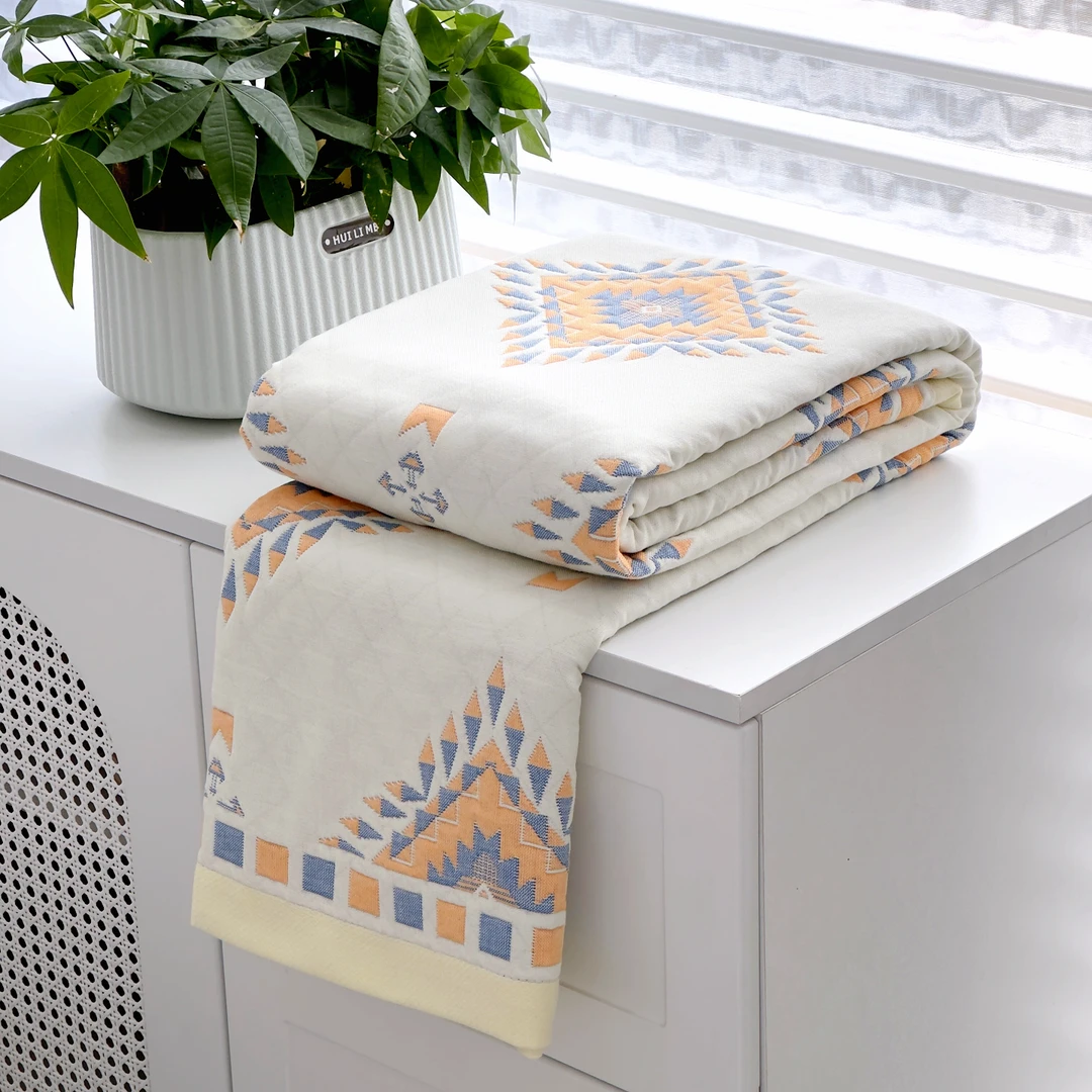 【京かわ会社】纯棉纱布毛巾被150*200cm 大罗