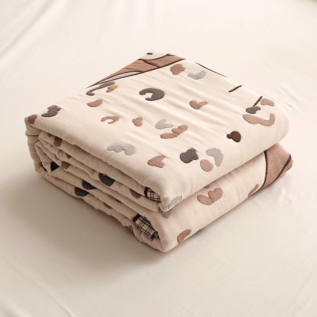 专享【京かわ会社】多层纱布面包被150*200cm 豹警官