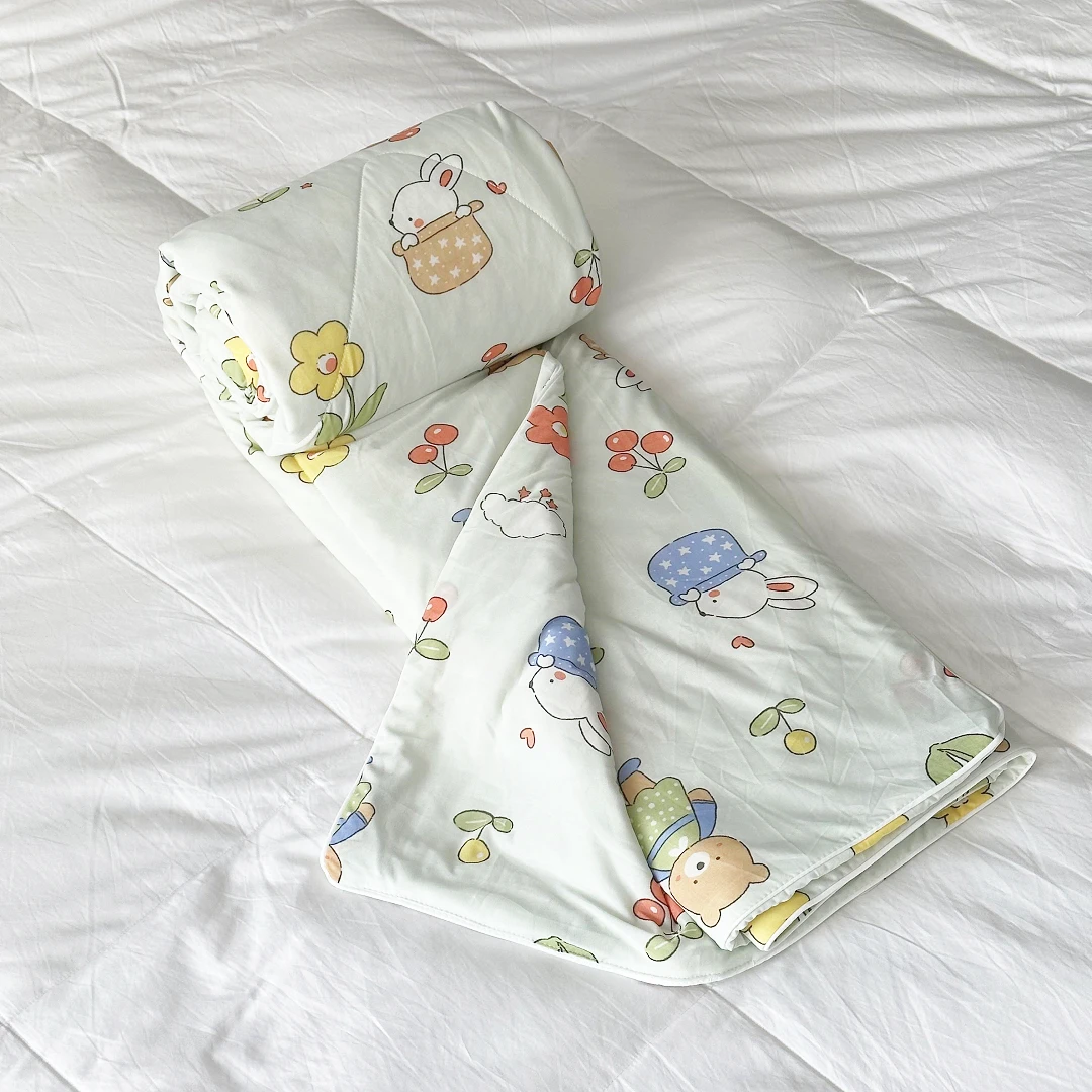 【京かわ会社】凉感黑科技冰丝夏季可机洗空调被 萌宠花园