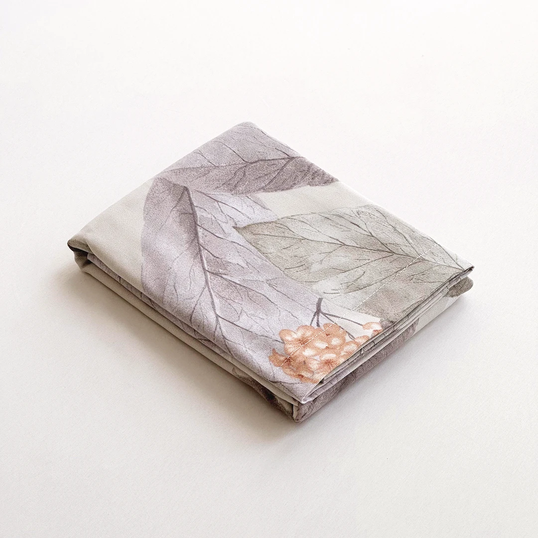 【京かわ会社】 加厚细纱汉麻帆布枕套50*80cm  叶梦境