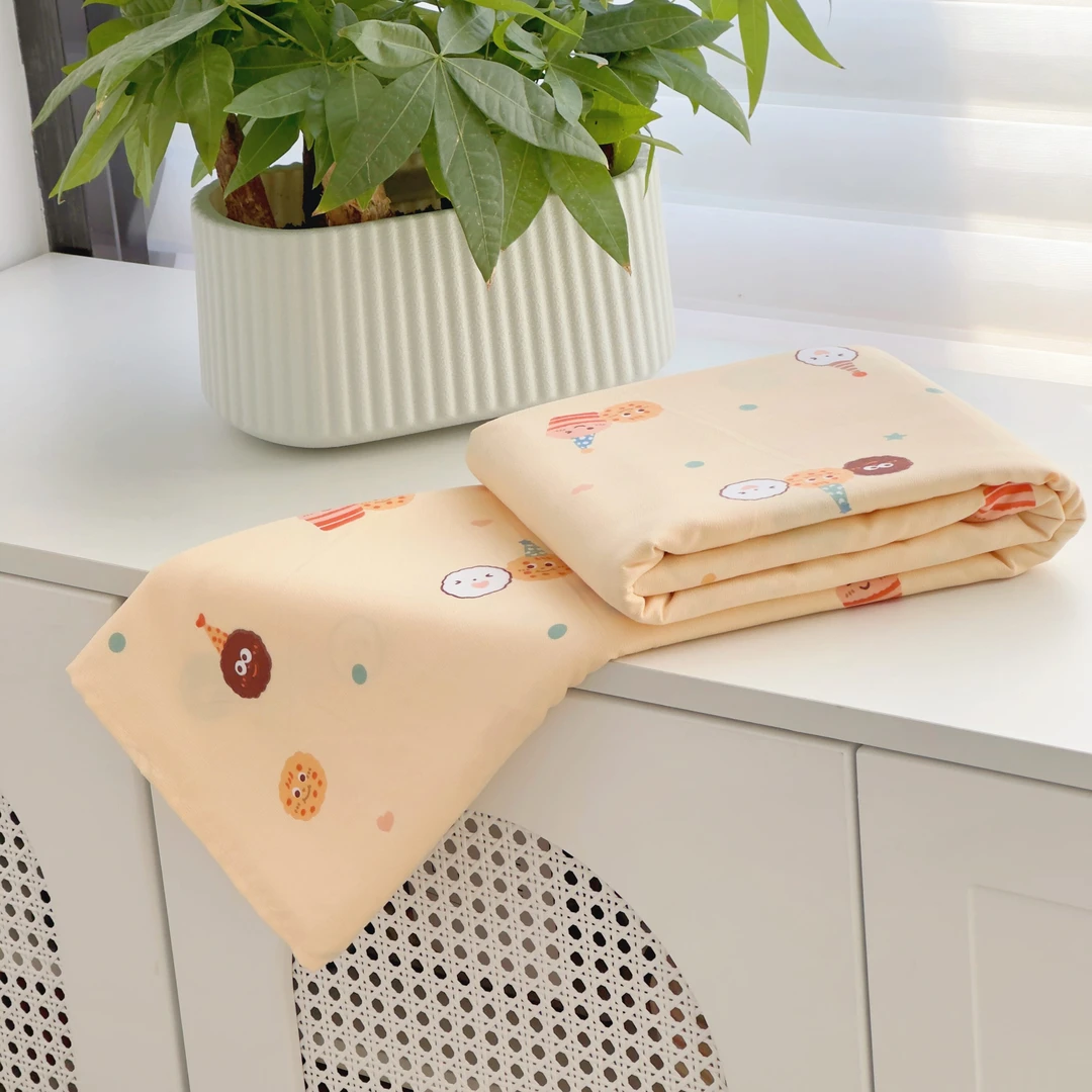 【京かわ会社】双层纱磨毛床单230*250cm  笑脸