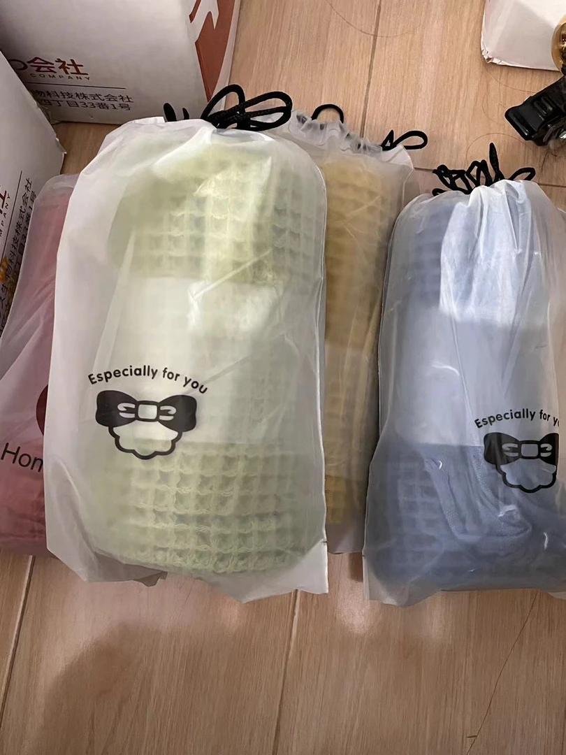 专享【京かわ会社】纯棉华夫格流苏浴巾90*180cm 不挑花色花色随机