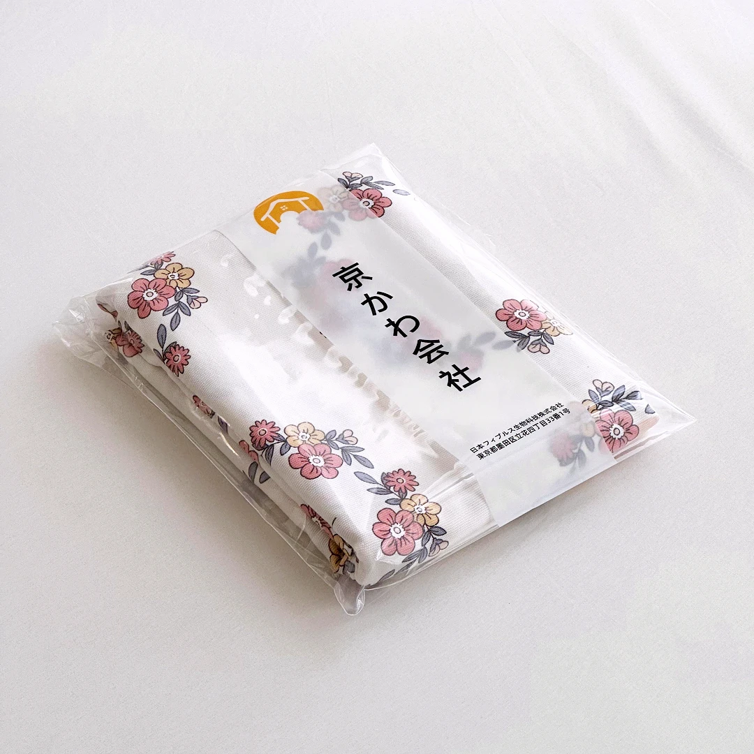 【京かわ会社】 加厚细纱汉麻帆布枕套50*80cm  花田小兔