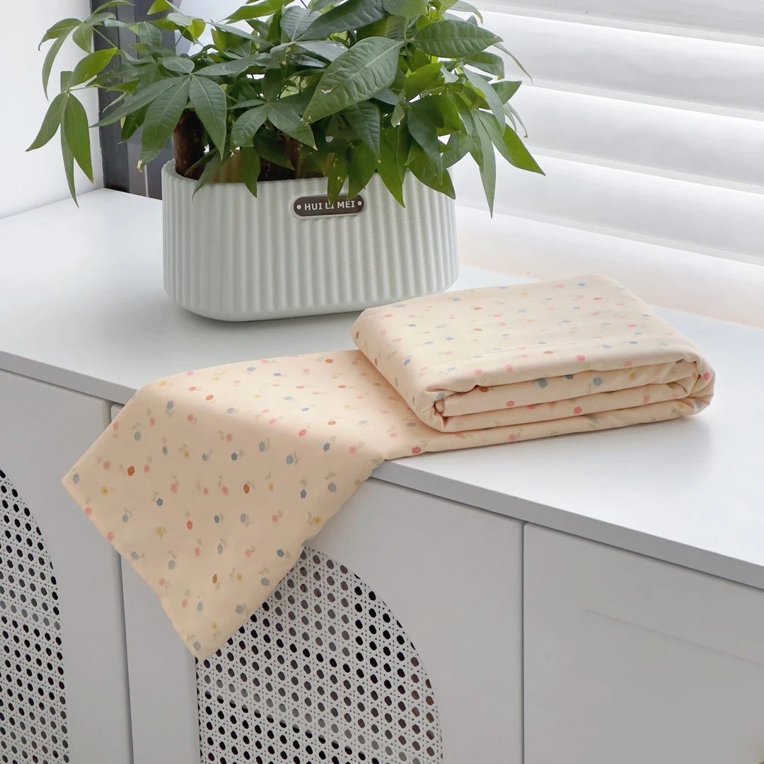 【京かわ会社】双层纱磨毛床单230*250cm 田园小碎花