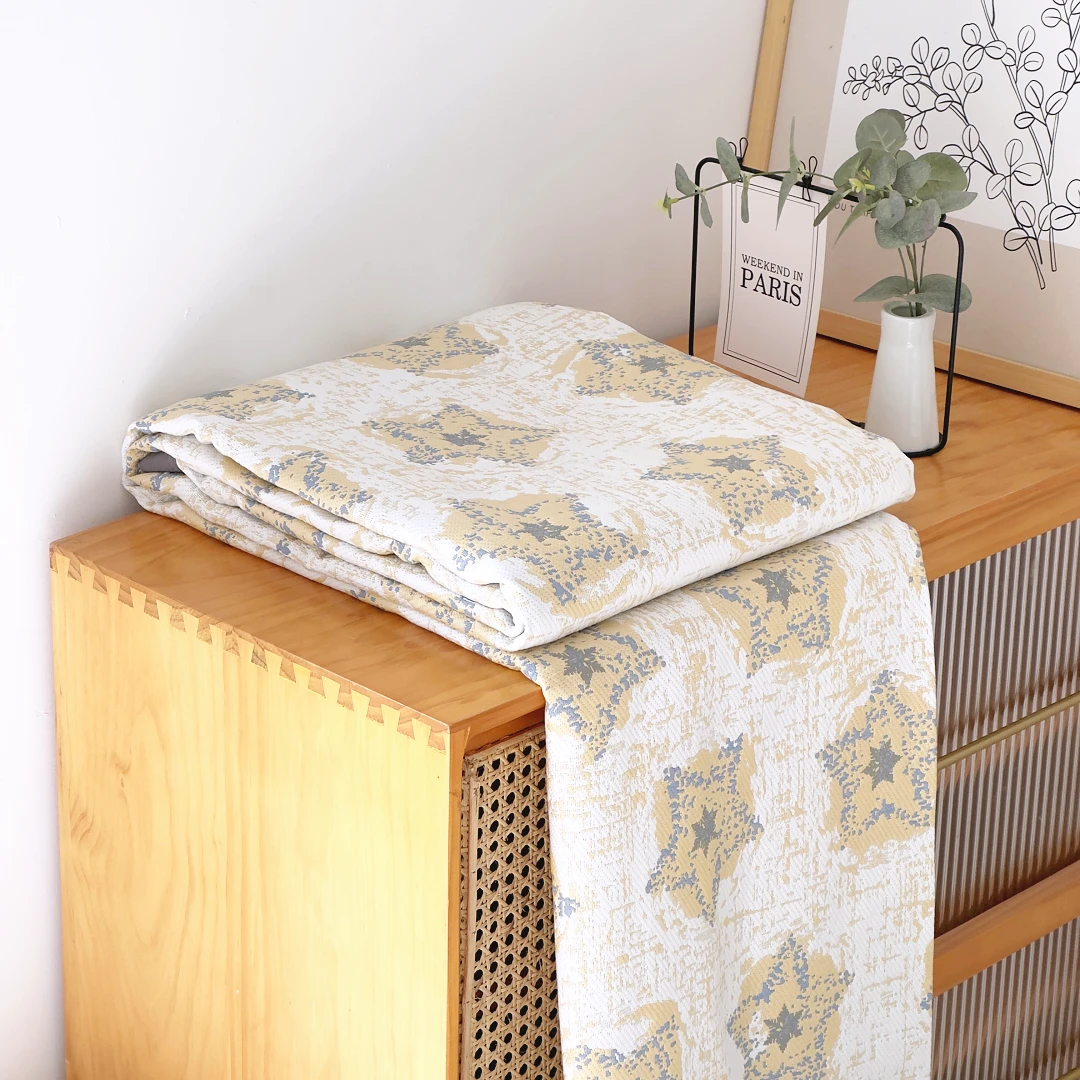 【京かわ会社】莱赛尔床盖四季毯 230*250cm 星空黄