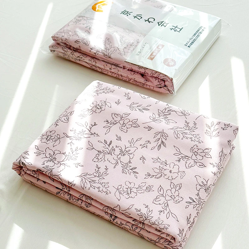 【京かわ会社】纯棉被罩 双层纱纯棉磨毛加厚被套155*205cm 艾森粉