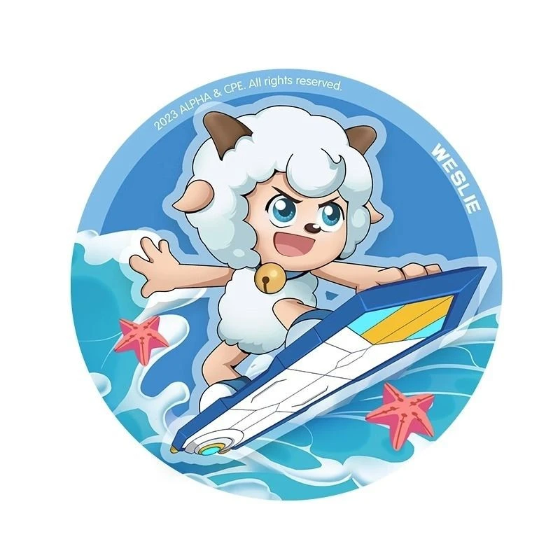 徽章喜羊羊与灰太狼动漫周边神秘喜洋暖羊羊棋盘格遨游角色美羊羊