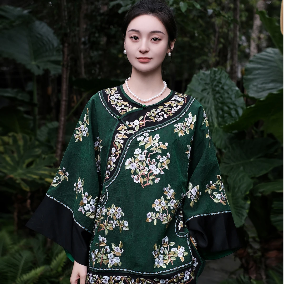 盛唐牡丹| 大宋玉兰重工刺绣中式太太服（不支持7天无理由）