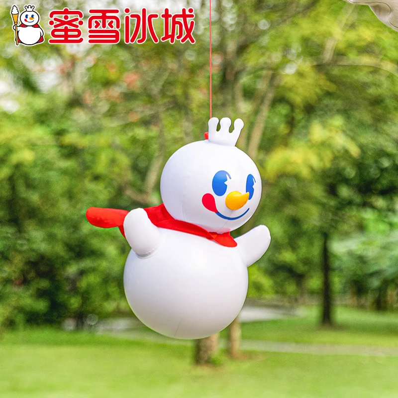 【蜜雪周边】充气发光雪王气模儿童卡通充气弹力玩具夜市网红玩具