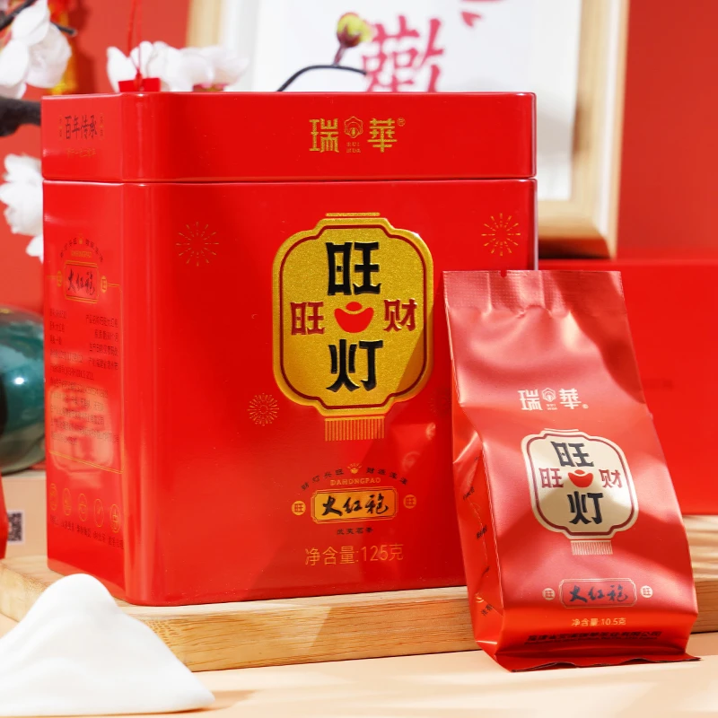 瑞华茶业 旺灯旺财大红袍8510浓香型125克/罐经典茶礼