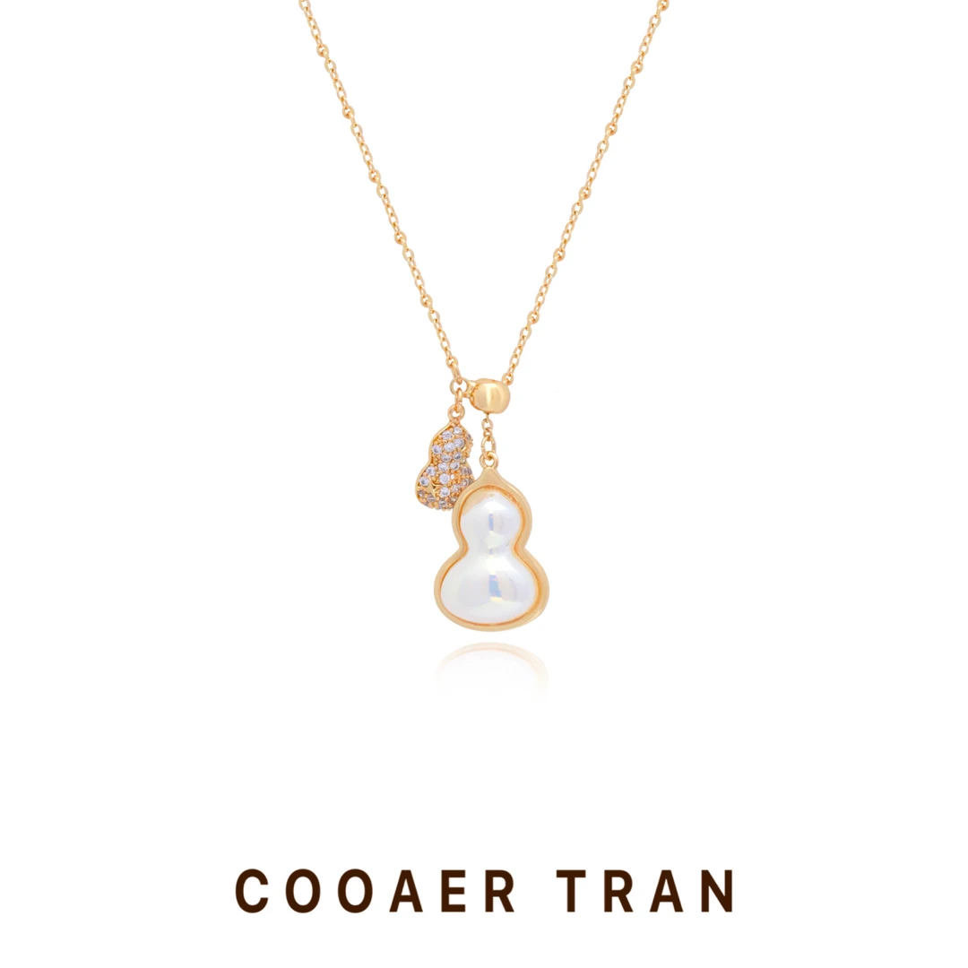 COOAER TRAN 铜合金项链 【福煜】小众百搭精致坠链款项链XL1217#