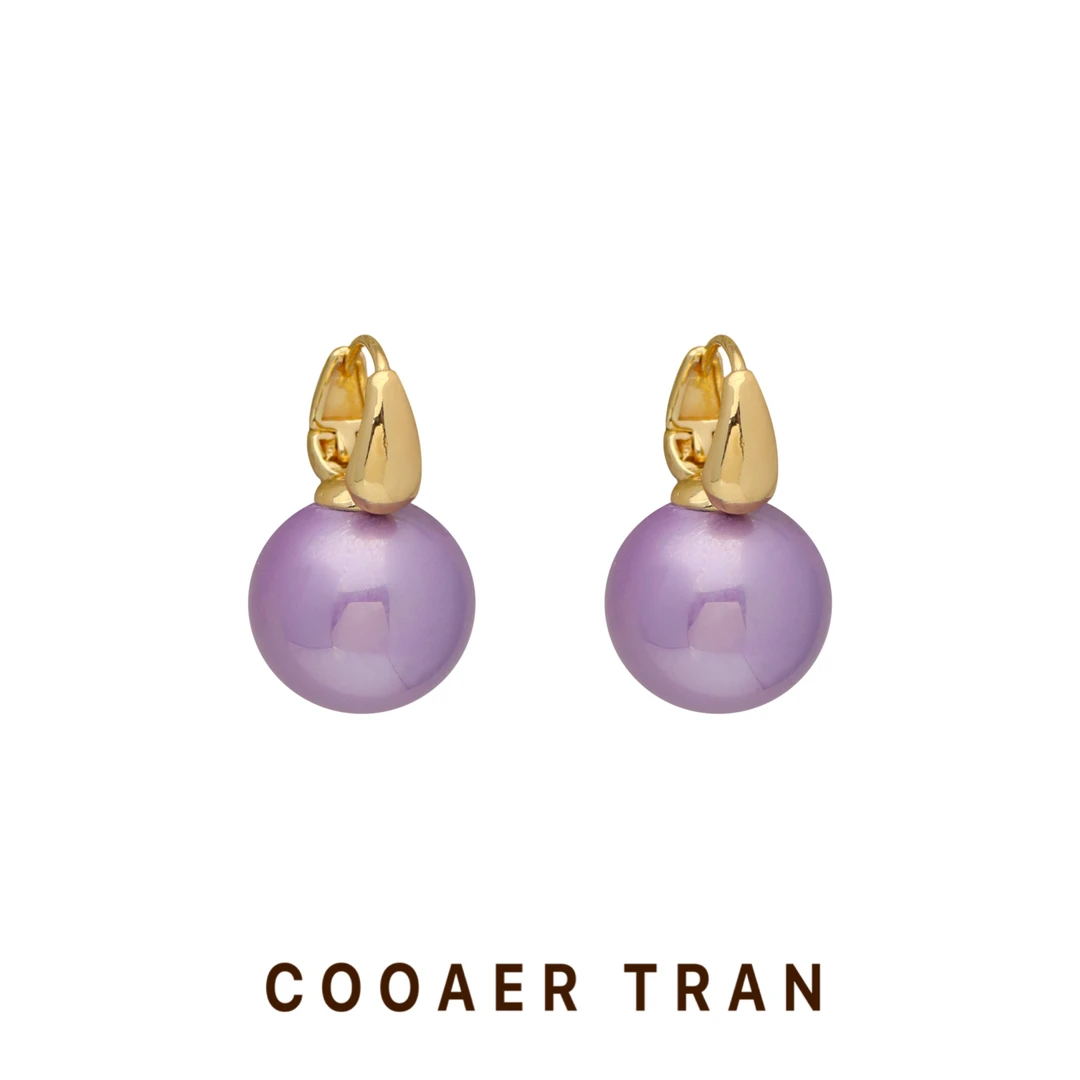 铜合金耳饰 【余梦】轻奢时尚小众百搭优雅高级气质感耳饰RH8805#