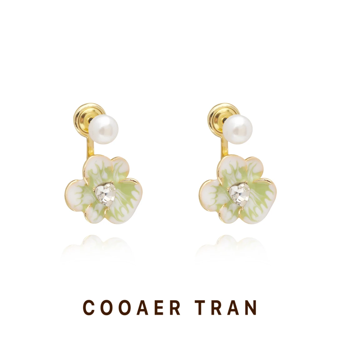 铜合金耳饰 【生如夏花】轻奢时尚小众精致百搭高级感耳饰RH8456#