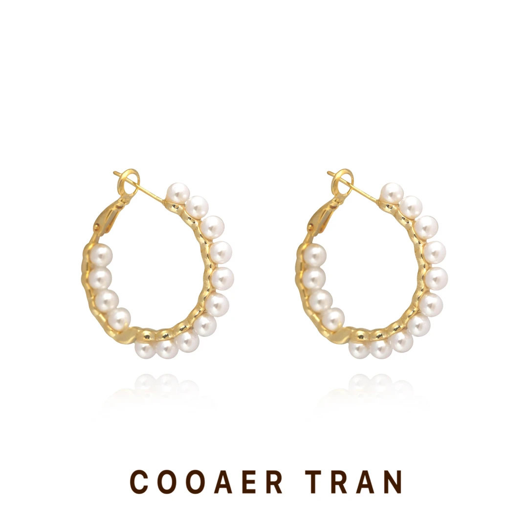 铜合金耳饰 【白日烈焰】轻奢时尚小众气质个性设计感耳饰RH8452#