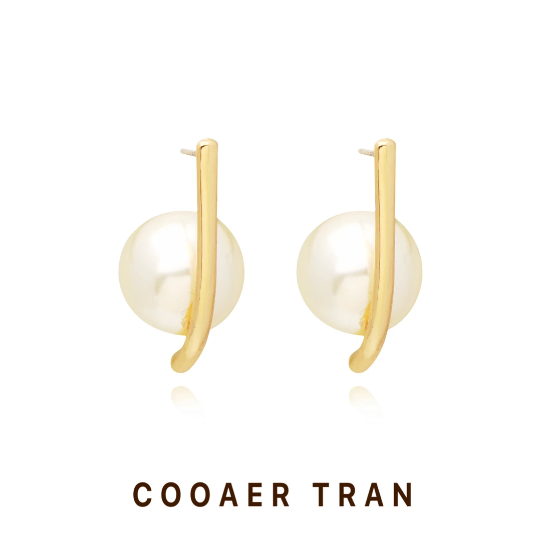 铜合金耳饰 【曦若】轻奢时尚小众气质温柔百搭设计感耳饰RH8667#