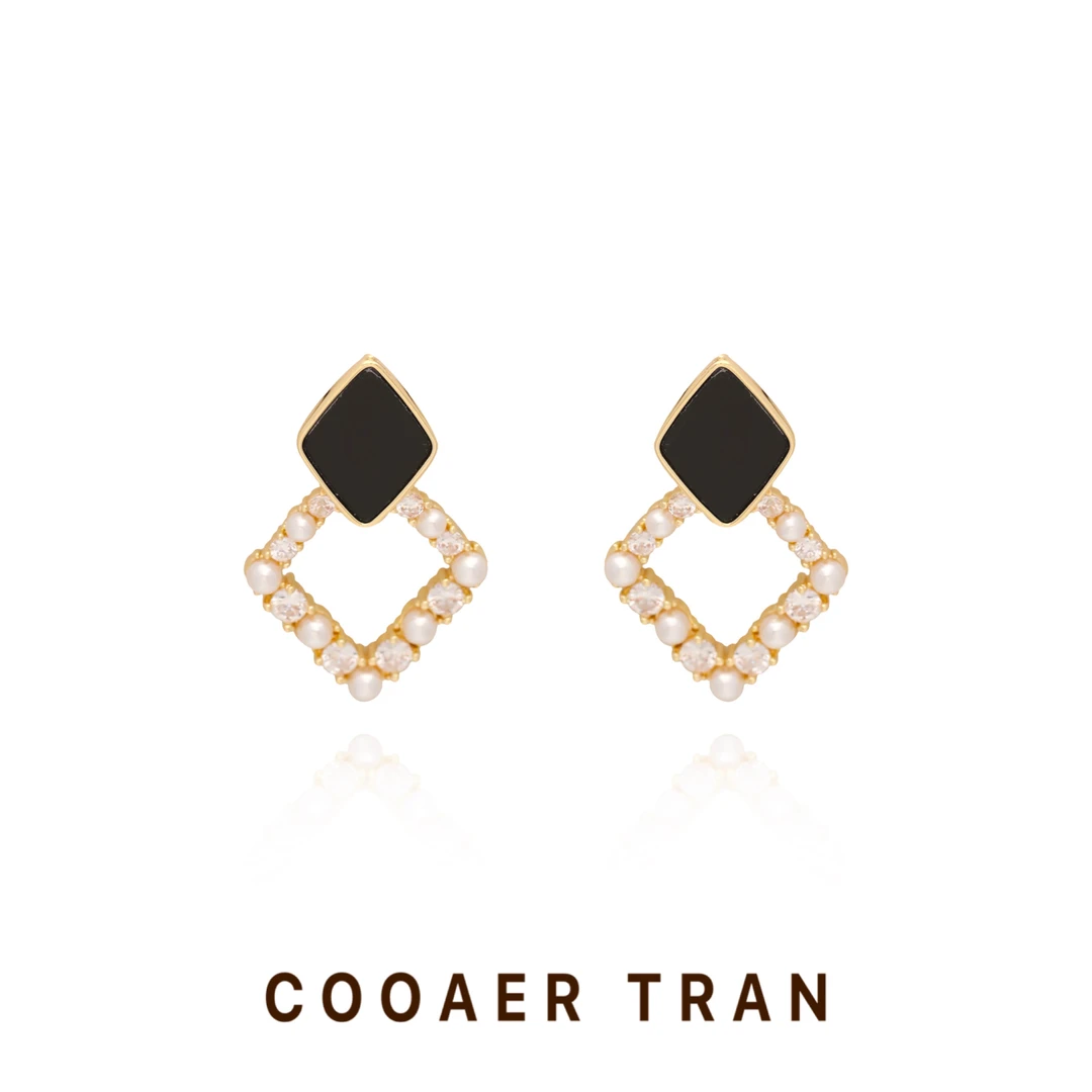 铜合金耳饰 【简单美学】小众设计气质简约百搭设计感耳饰RH8975#