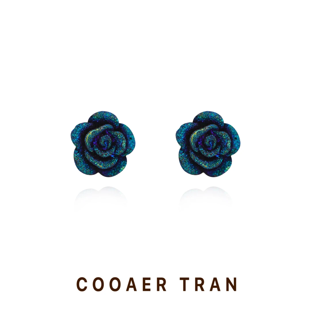 铜合金耳饰 【黛鸢】轻奢时尚小巧精致气质百搭设计感耳饰RH8680#