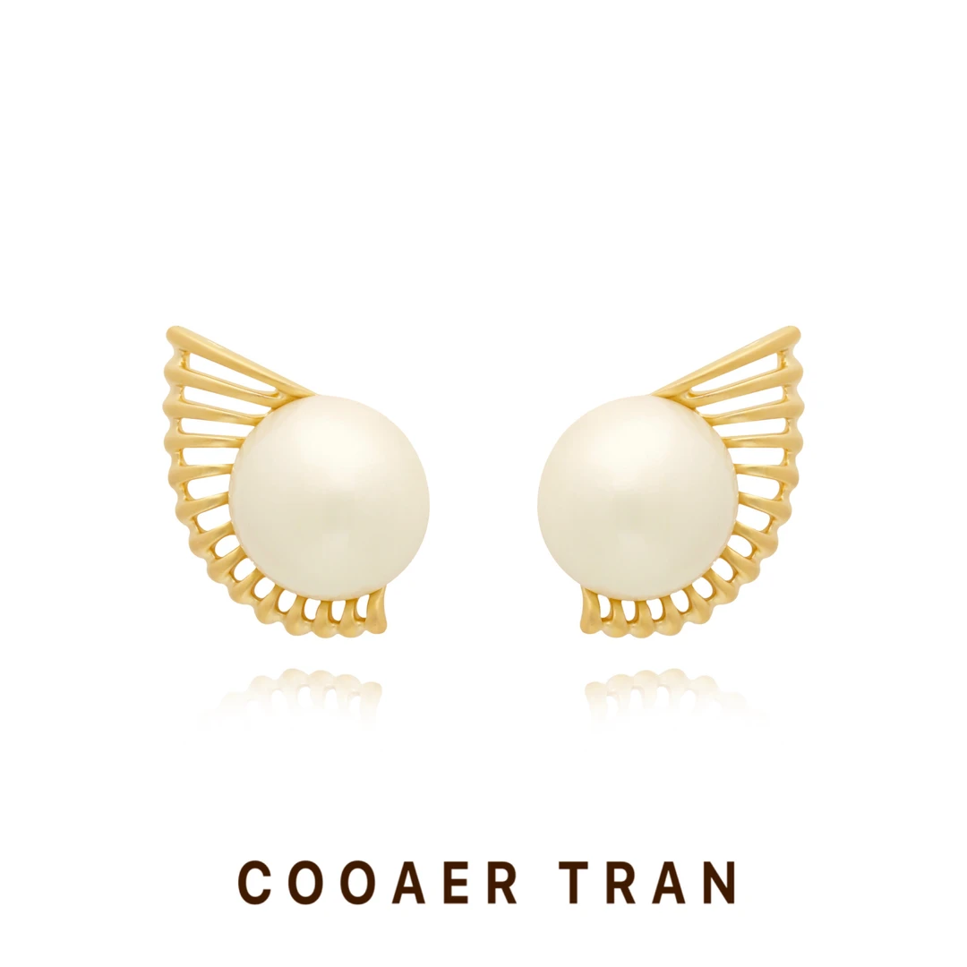 铜合金耳饰 【屿汐】轻奢时尚小众气质个性高级设计感耳饰RH8432#