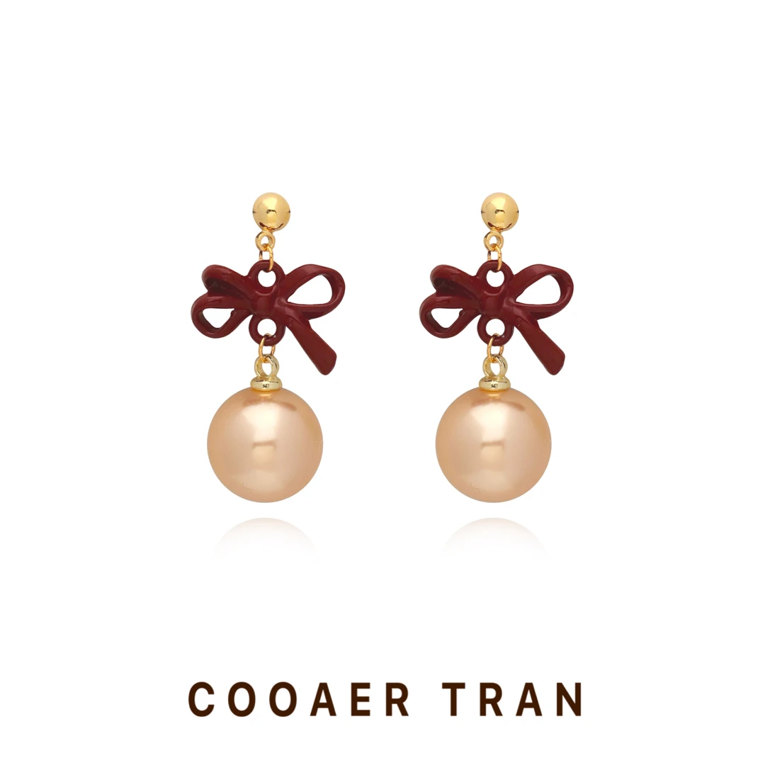 铜合金耳饰 【游弋】轻奢高级感气质百搭精致小众甜美耳饰RH8847#