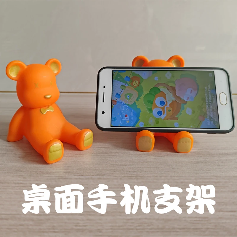 暴力熊手机支架桌面懒人直播平板电脑iPad床头通用创意便携支架