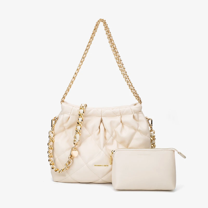 CHASENG&KEITH女士单肩斜跨包包女休闲流浪包高级质感时尚摄影包