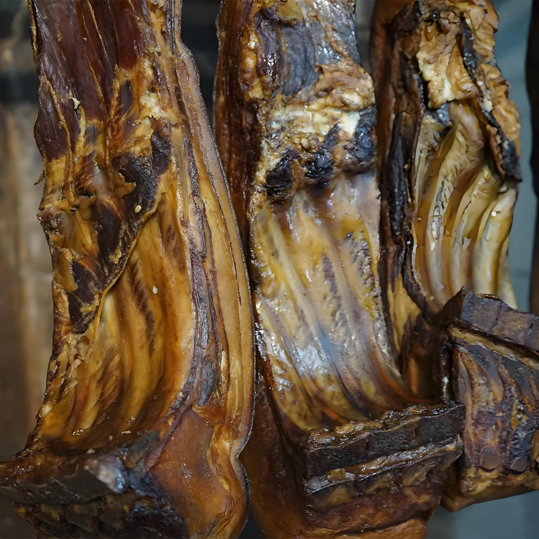 恩施土家农家腊五花带排腊肉正宗土猪腊肉