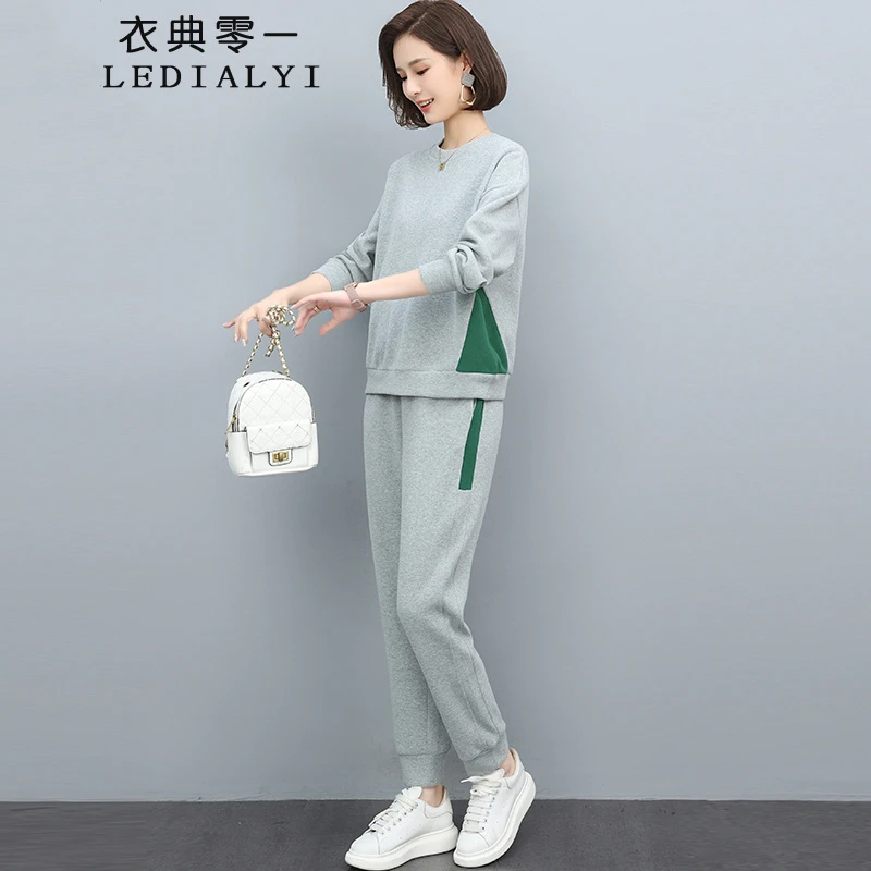 时尚休闲运动套装女2025年新款早春春秋卫衣卫裤两件套一整套穿搭